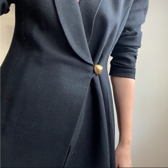 Vintage crepe blazer dress - Picture 2 of 3